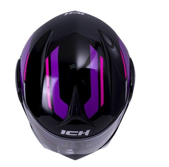 Casco Moto Ich 3110 Auge mr Abatible Con Sun Visor Certificación Dot 3cv-1