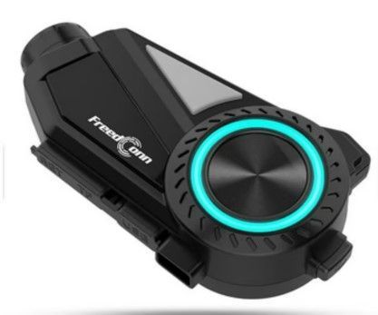 Manos Libres para Casco Moto Freedconn R3 Camara 2k Bluetooth Intercomunicador 6 vias 1000mts radio -1
