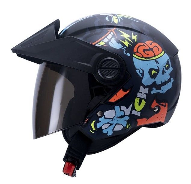 Casco Moto Ich 102 Storm az sm Abierto Con Viscera Urbano Talla XL-0