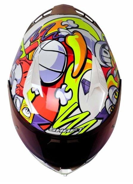 Casco Moto Shaft 526sp Evo Weird Blanco Integral-1