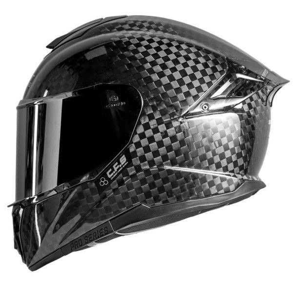 Casco Moto Shaft Pro 620c Evo Fibra de Carbono Integral Solid 12k n.b sl-0