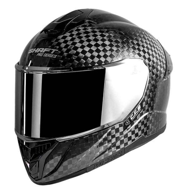 Casco Moto Shaft Pro 620c Evo Fibra de Carbono Integral Solid 12k n.b sl-1