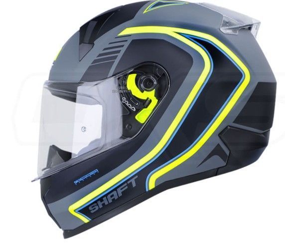 Casco Moto Shaft 560 Integral Lemans Gris Amarillo Negro-1