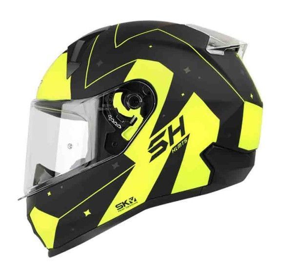 Casco Moto Shaft 560 Integral Zatu Amarillo Negro-0