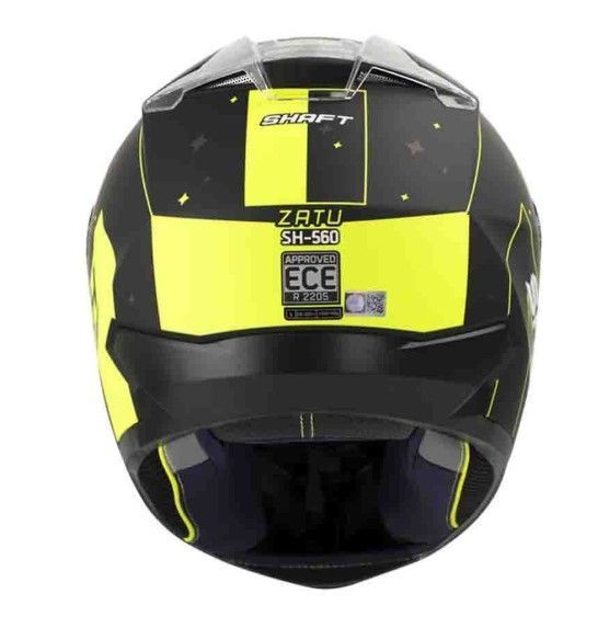 Casco Moto Shaft 560 Integral Zatu Amarillo Negro-1