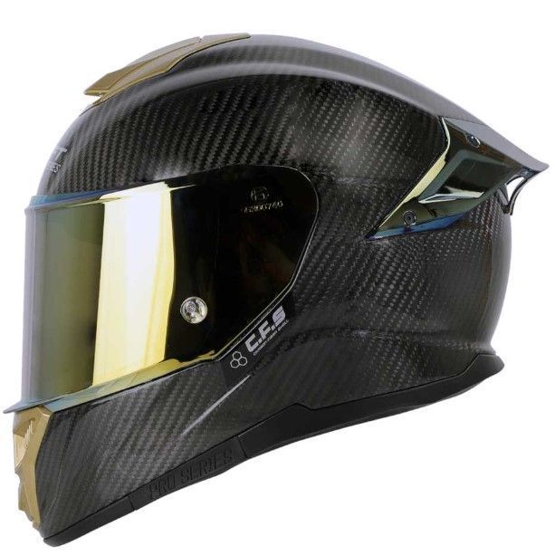 Casco Moto Shaft pro 620c evo Fibra de Carbono Integral solid 3k Carbon ng ir.do-0