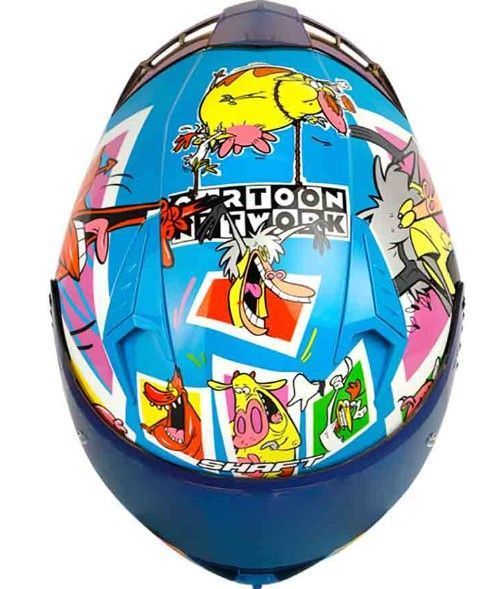 Casco Moto Shaft 526SP Evo Weird Azul Integral-3