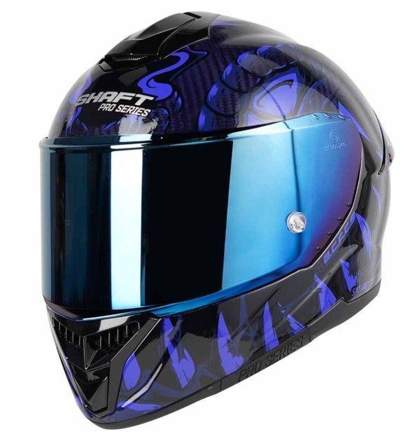 Casco Moto Shaft pro 620c evo Fibra de Carbono Integral Lizzard az tr.revo.az-3