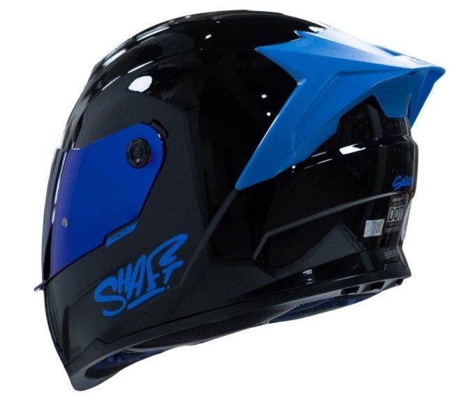 Casco Moto Shaft 502sp Solid ng Brillo az Integral Normal Dot Acreditado-1