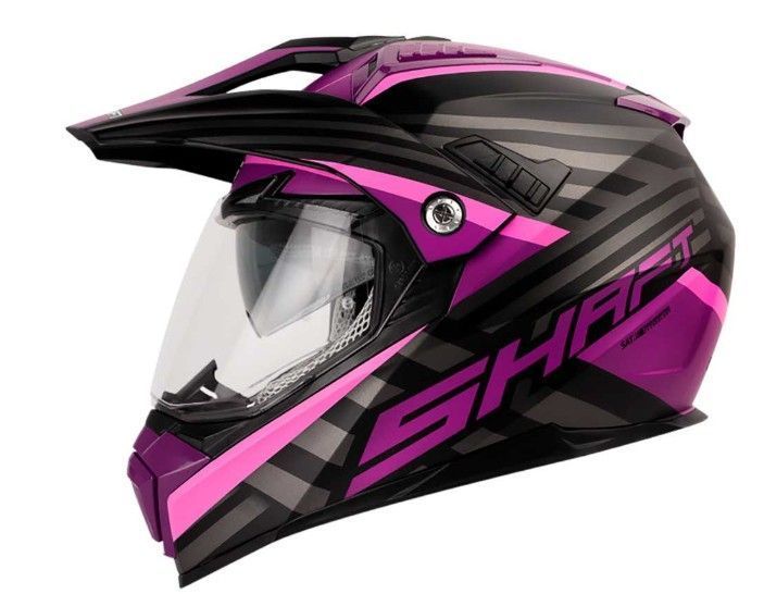 Casco Moto Shaft mx-380 opal n.m mr.n Multiproposito-0