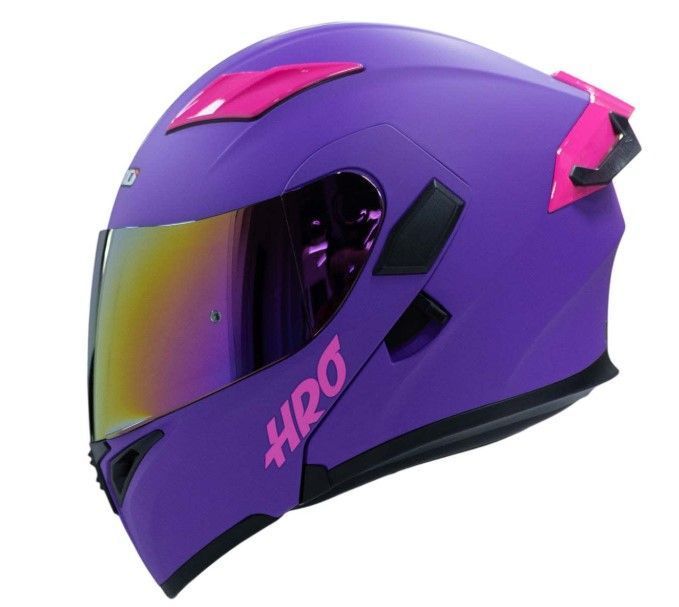 Casco Moto Hro 3400dv solid mr fc Abatible Sun Visor Certificación Dot-0