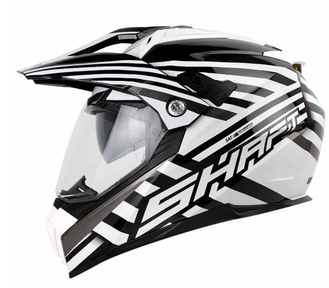 Casco Moto Shaft MX-380 Multiproposito Opal N.B BL -0
