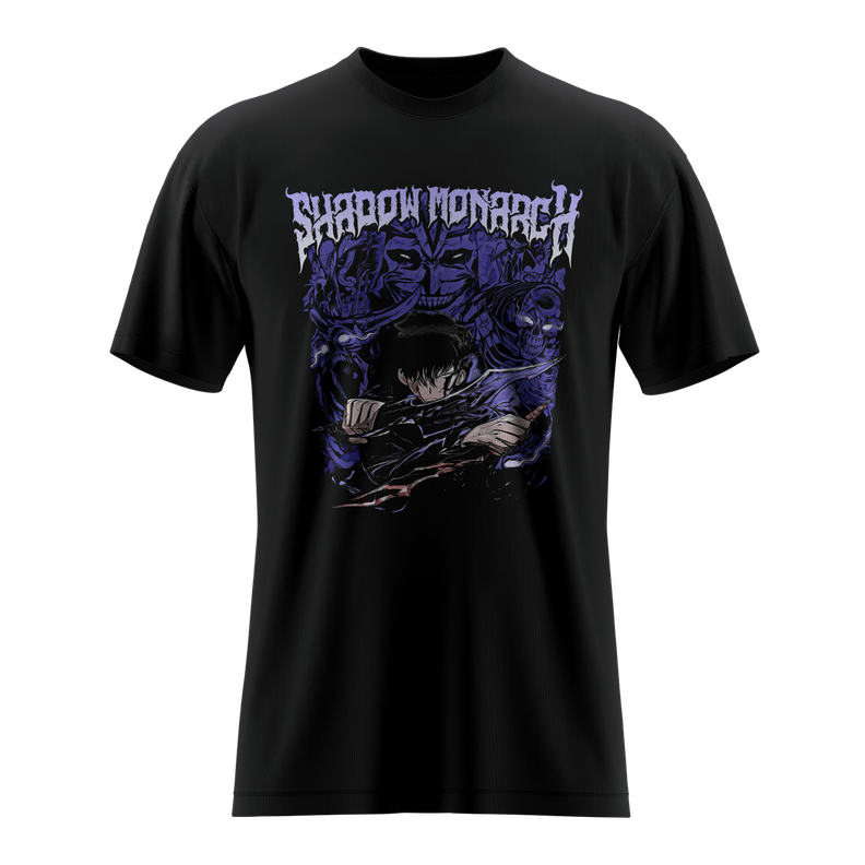 Polera Shadow Monarch Solo Leveling Anime-0