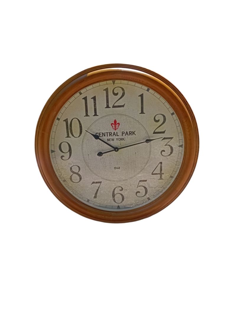 RELOJ DE PARED GRANDE DISEÑO VINTAGE 80 CM CENTRAL PARK-0