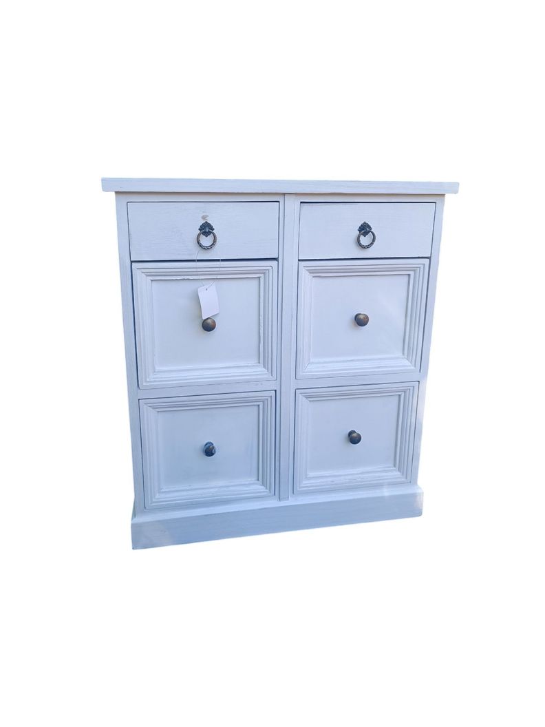 VELADOR MADERA BLANCO SHABBY CHIC-0