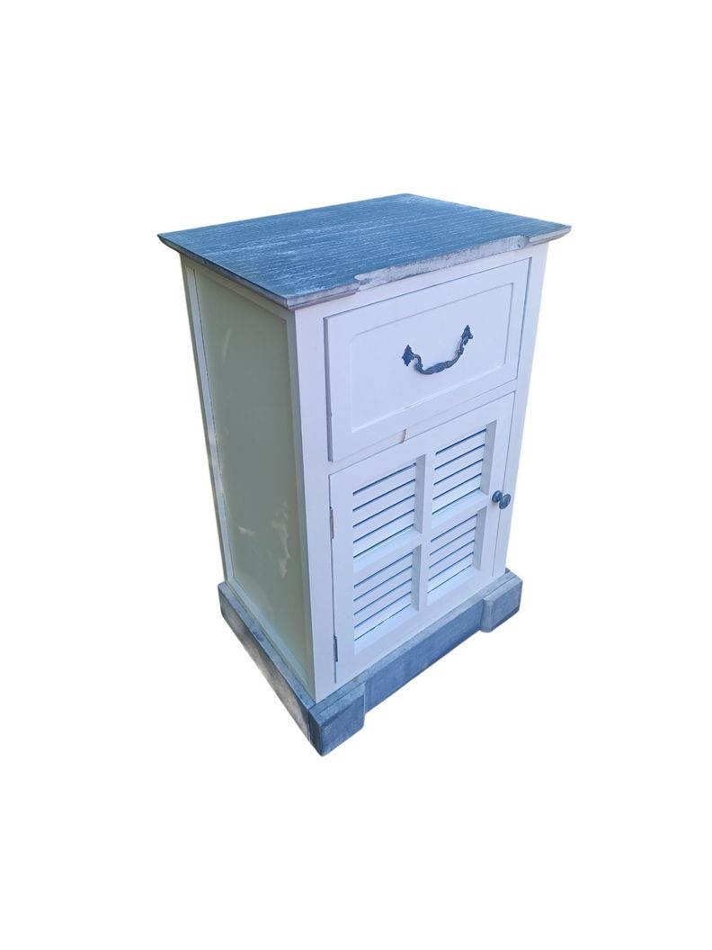 VELADOR MADERA BLANCO CON BASE GRIS-2