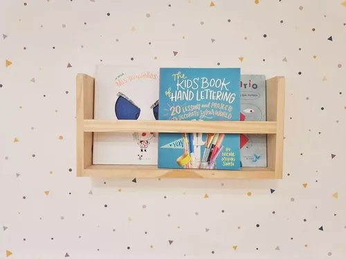 Estantería Infantil Montessori De Madera Rustico-1
