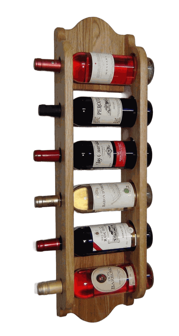 Porta Botella Para Vino De Madera Soporte 6vinos-0