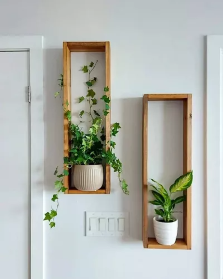 Set X2 Und De Estantes En Madera Para Plantas Y Suculentas-0
