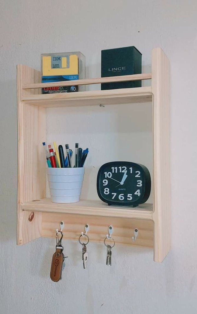 Porta Llaves Para Pared Y Decoración Rustico-1