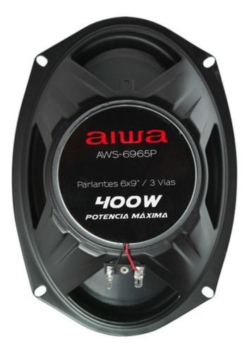 Parlante Para Auto 6x9 3 Vías 400 Watts Aiwa Aws-6965p Negro-3