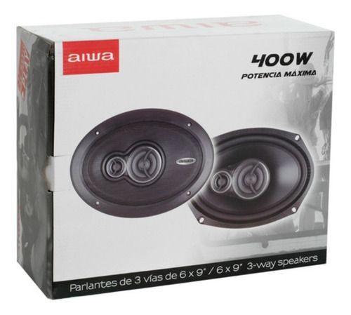 Parlante Para Auto 6x9 3 Vías 400 Watts Aiwa Aws-6965p Negro-4