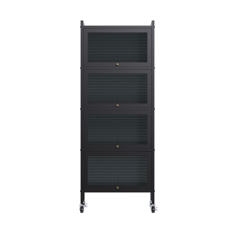 Estante para herramientas 4 Repisas Cerrado Linea Black-1