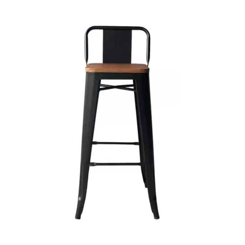 Pack 2 Pisos de Metal Tolix Asiento De Madera-2