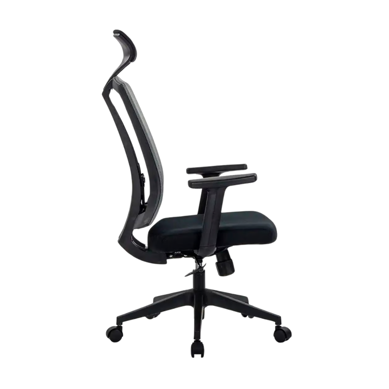 Silla De Oficina Ergonomica Pro Apoyacabeza Javimate Color Negro-2