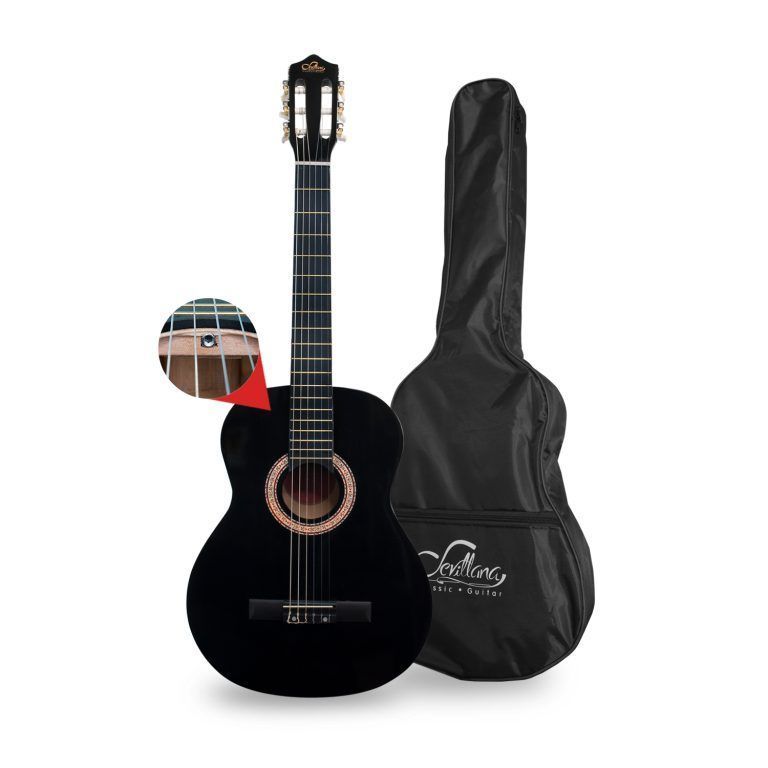 Guitarra Clásica 39 Sevillana + Funda Alma - Black 8448-0