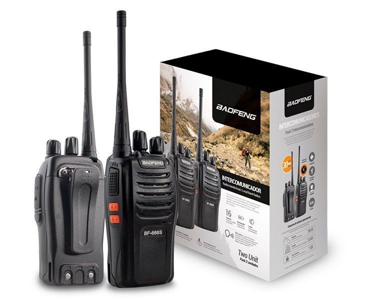 Pack X2 Radio Transmisor Baofeng 30km 16 Can SOS-0