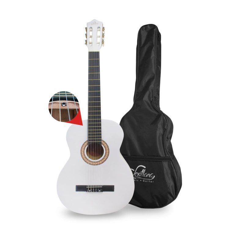 Guitarra Clásica 39 Sevillana + Funda Alma - Blanco 8450-0