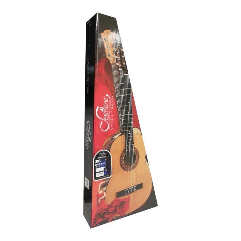 Guitarra Clásica 39 Sevillana + Funda Alma - Black-Blue 8449-2