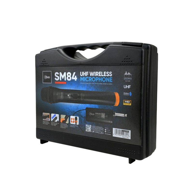 Micrófono Inalámbrico UHF Portátil Recargable-9384-5