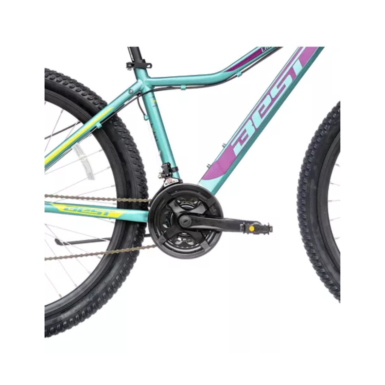 Bicicleta Dama Aro 27.5 Mtb Aluminio 21v Freno De Disco Best-2