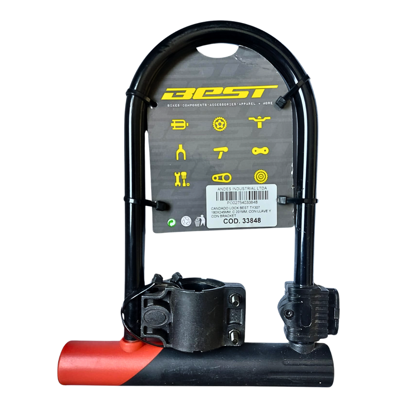 Candado U-lock Best 180x245mm Ty-307-2