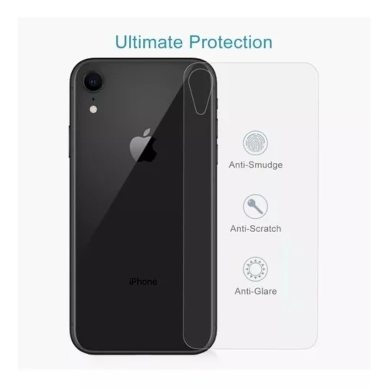 Lamina De Vidrio Templado Trasera De iPhone XR-2