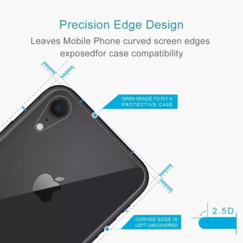 Lamina De Vidrio Templado Trasera De iPhone XR-3