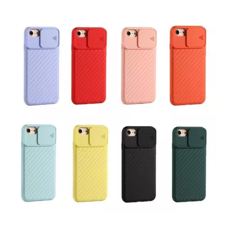 Carcasa Con Protector De Cámara Para iPhone SE 2020-4