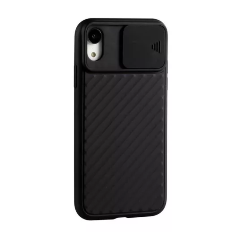 Carcasa Negra Con Protector De Cámara Para iPhone XS Max-0