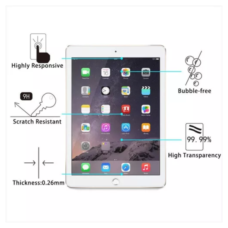 Lamina De Vidrio Templado Para iPad Mini 4-1