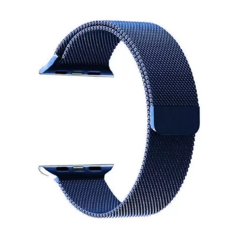 Correa Magnética De Acero Para Apple Watch 42mm Azul-0