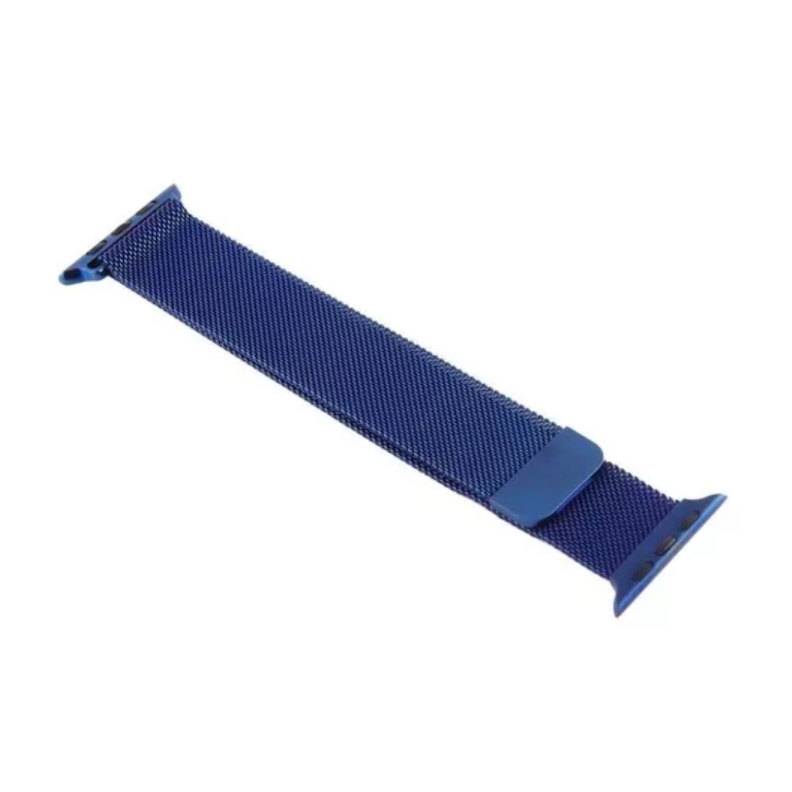 Correa Magnética De Acero Para Apple Watch 42mm Azul-2