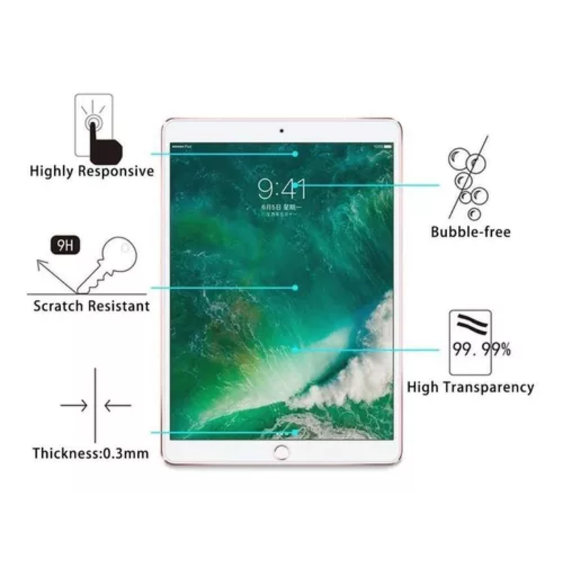 Lamina De Vidrio Templado Para iPad Pro 10.5 (2 Laminas)-2