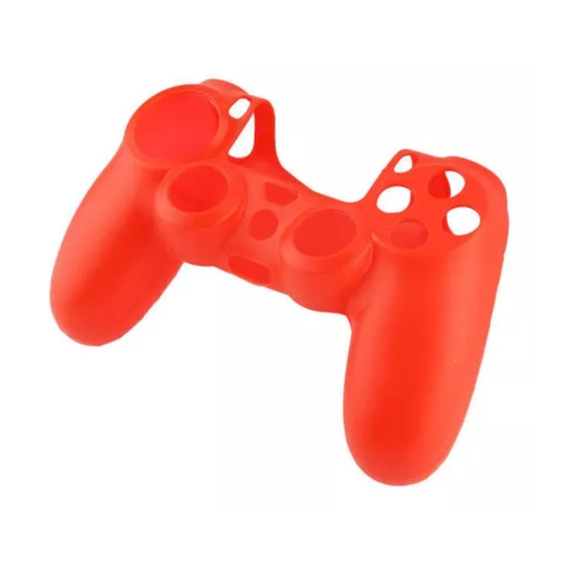 Protector De Silicona Rojo Compatible Con Control Ps4-0