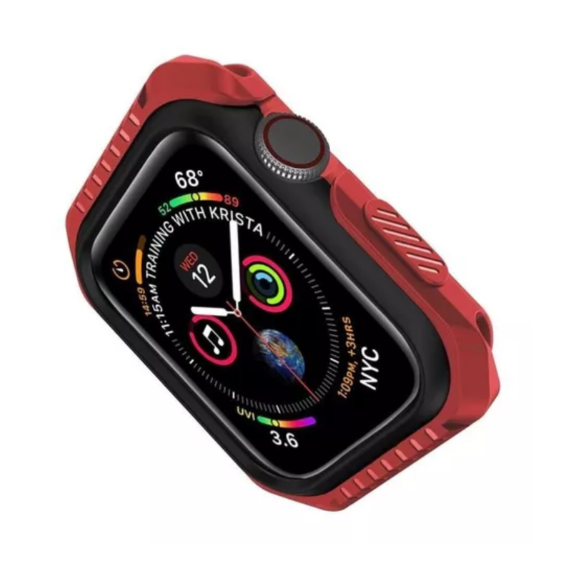 Carcasa Para Apple Watch Serie 3 38mm Rojo Con Negro-3