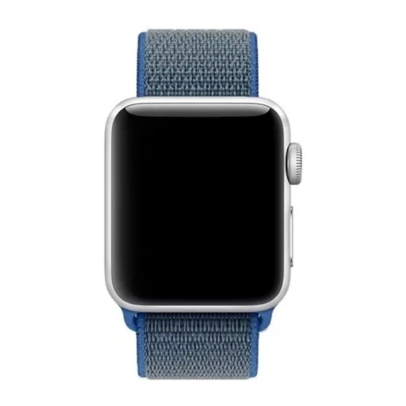 Correa Para Apple Watch 42 Y 44mm, Con Velcro. Azul-1