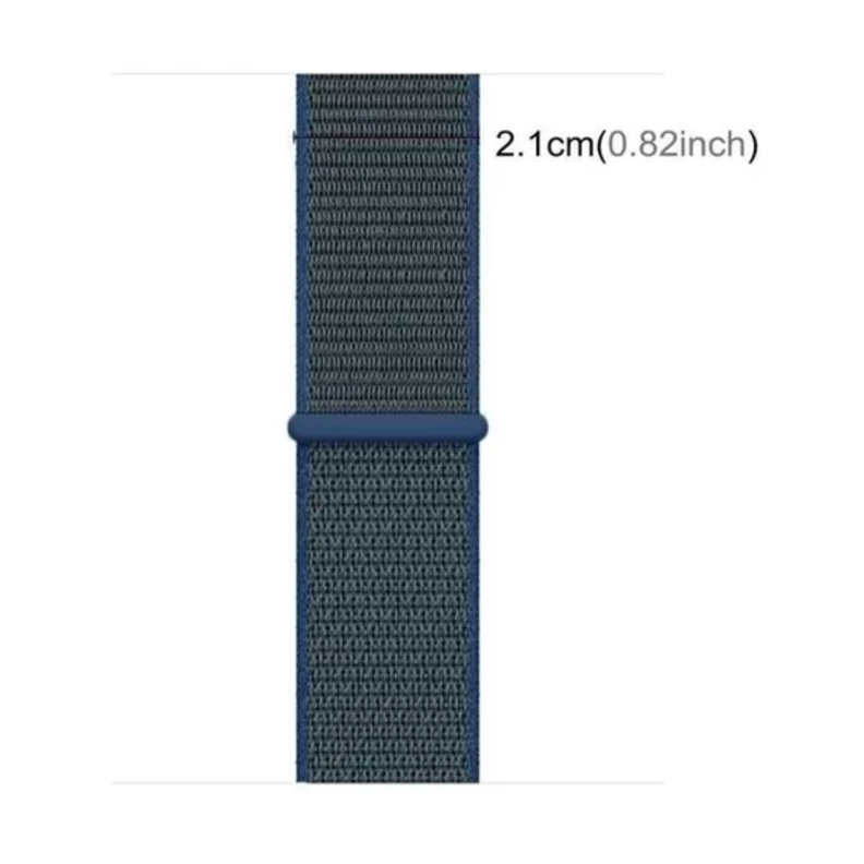 Correa Para Apple Watch 42 Y 44mm, Con Velcro. Azul-2