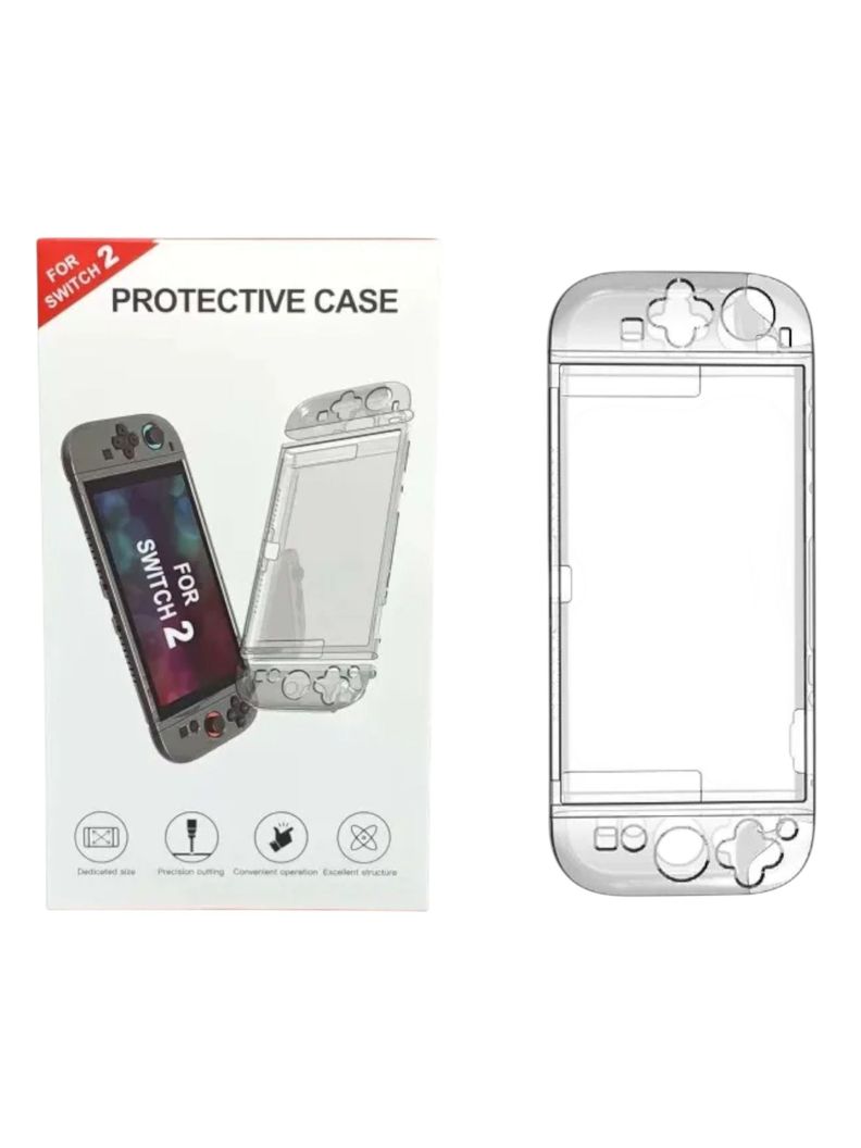 Carcasa acrílica transparente compatible con nintendo switch 2