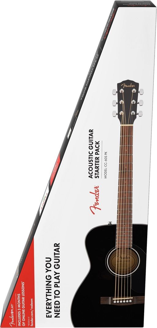 Fender Pack Guitarra Acústica CC-60S Concert V2 - Negro-0